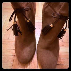 Louise Et Cie Suede Boots W/Leather Tassle Size 9